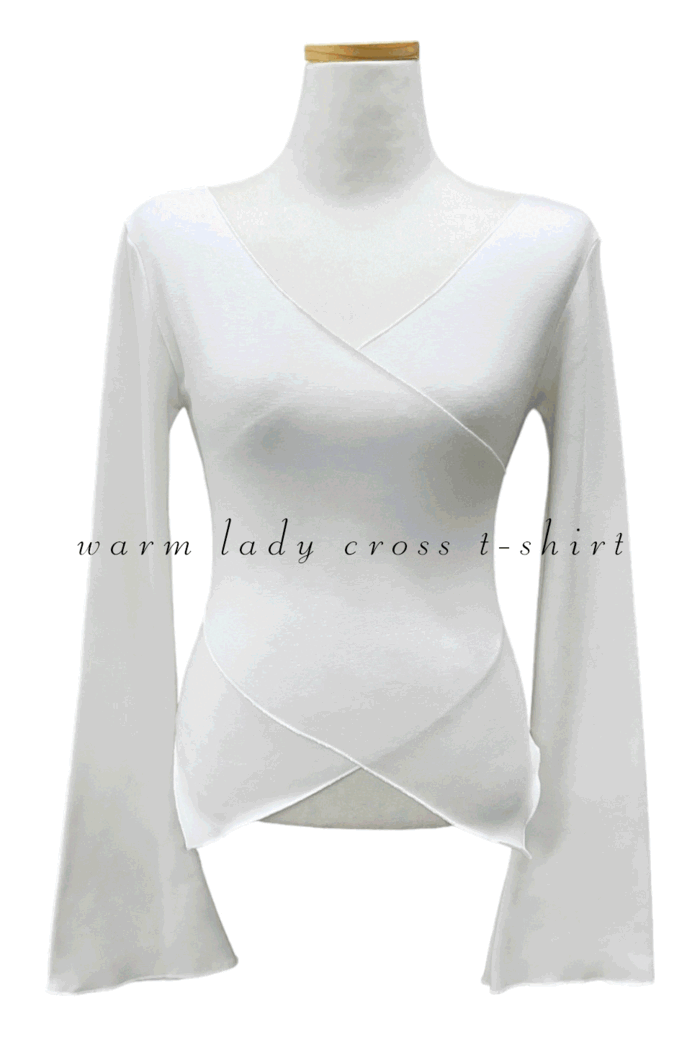 (made/주문폭주) warm lady cross t-shirt ; 4color