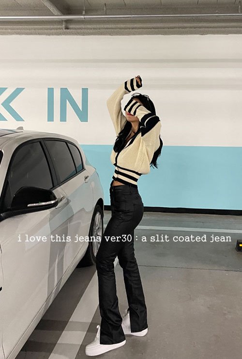 (2차오픈/당일배송) i love this jeans ver31 : a slit coated jean